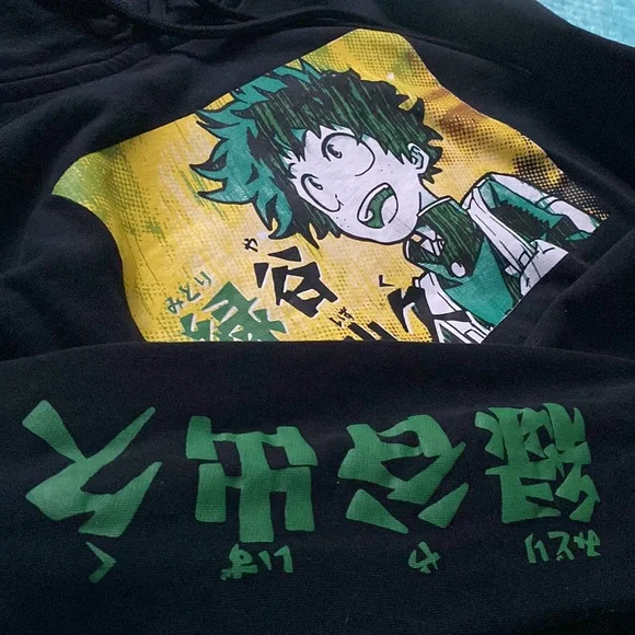 Black Anime Hoodie My Hero Academia - Picture 3 of 4